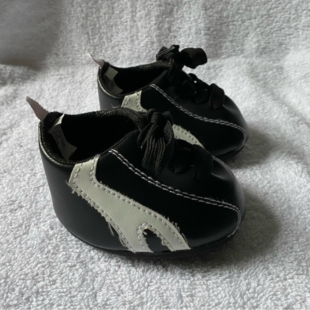Build A Bear Shoes Black Lace Up